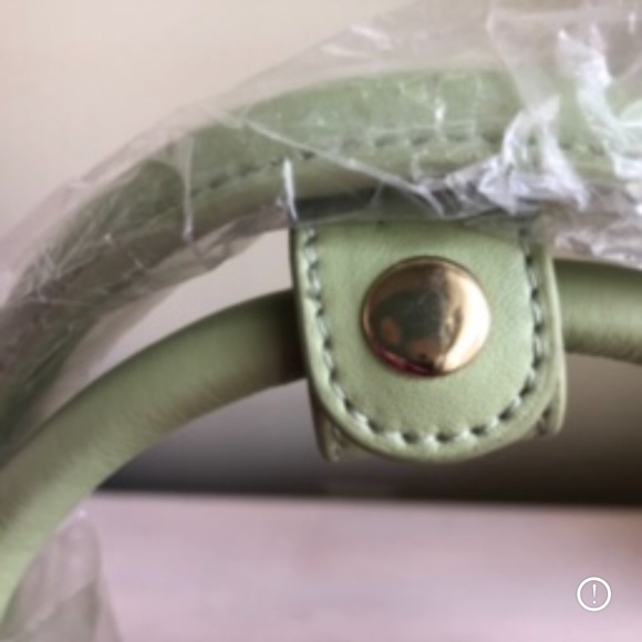 Sale! New Sharif Celadon Leather Embroidered Floral Bag & Vera Bradley Wallet - Picture 5 of 14